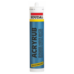 SOUDAL ACRYRUB SİLİKONİZE MASTİK BEYAZ