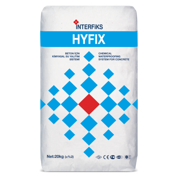 HYFIX KIRMIZI - BETON İÇİN KİMYASAL SU YALITIMI SİSTEMİ 20 KG