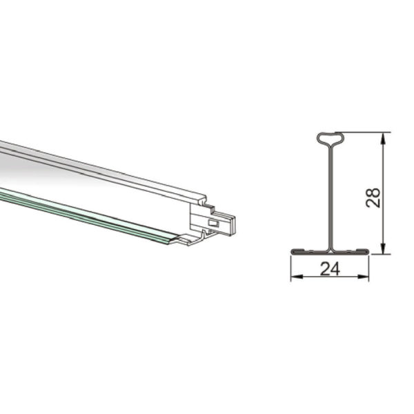 TALİ TAŞIYICI 0.6mt (ARMSTRONG) OTURMA METAL İÇİN