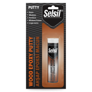 SELSİL AHŞAP EPOKSİ MACUN (2 BİLEŞENLİ) WOOD EPOXY PUTTY 57Gr