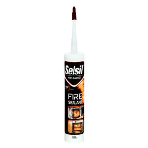 SELSİL FIRE SEALANT 1500C° SİYAH ATEŞ MASTİĞİ 300 ML