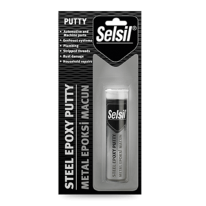 SELSİL METAL EPOKSİ MACUN (2 BİLEŞENLİ) STEEL EPOXY PUTTY 57Gr