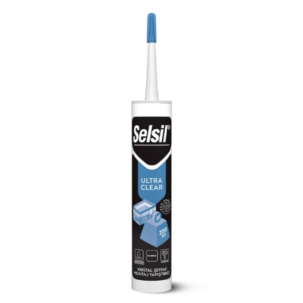 SELSİL ULTRA CLEAR ŞEFFAF (POLYMER) HİBRİT MASTİK 290ML