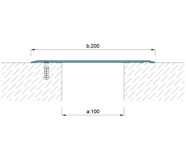 A200 ZD DİLATASYON KAPAĞI 200mm ZEMİN ÜSTÜ