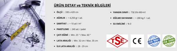 HATİPOĞLU FRİG ANTRASİT GRİ BETON KİREMİT