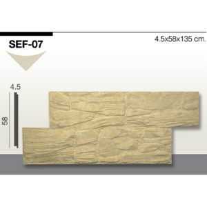 SEF-07 ENJEKSİYON DESENLİ KAPLAMA 3,5X58X135CM