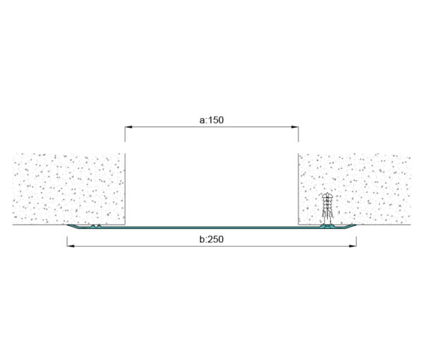 AR A250 DT DİLATASYON KAPAĞI 250mm DUVAR-TAVAN - Görsel 2