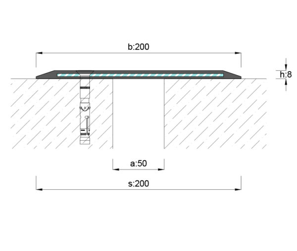 AR 951-050 OTOPARK ZEMİN DİLATASYON PROFİLİ 200mm