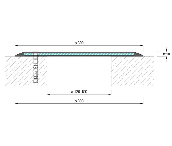 AR 951-150 OTOPARK ZEMİN DİLATASYON PROFİLİ 300mm