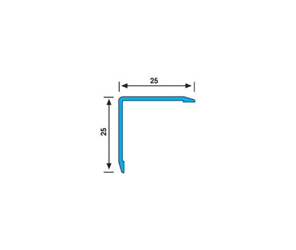 AR DK25 KÖŞE KORUMA 25X25 DIŞ GÜMÜŞ - Görsel 2