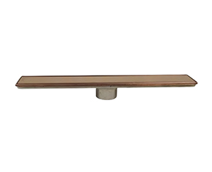 LİNE 6 LİNEER BRONZ PLAİN IZGARALI DUŞ KANALI 6 X 4,5CM Q50