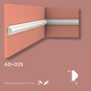 AD-025 M DUVAR ÇITASI 25x15mm