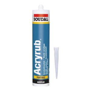 SOUDAL ACRYRUB SİLİKONİZE MASTİK SİYAH