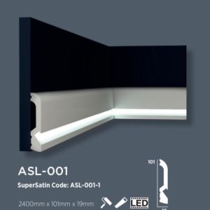 ASL-001 DECOR SÜPÜRGELİK (LED YUVALI) 101×19 MM 2.4 MT