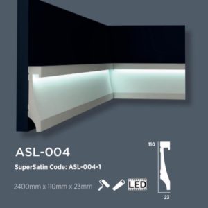 ASL-004 DECOR SÜPÜRGELİK (LED YUVALI) 110×22 MM 2.4 MT