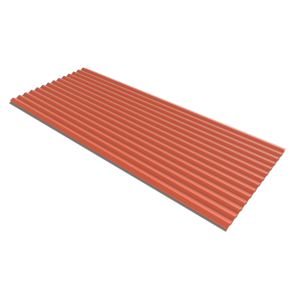 DURAMİT SINUS PANEL- KIRMIZI 0.90x3.00 MT - Görsel 3