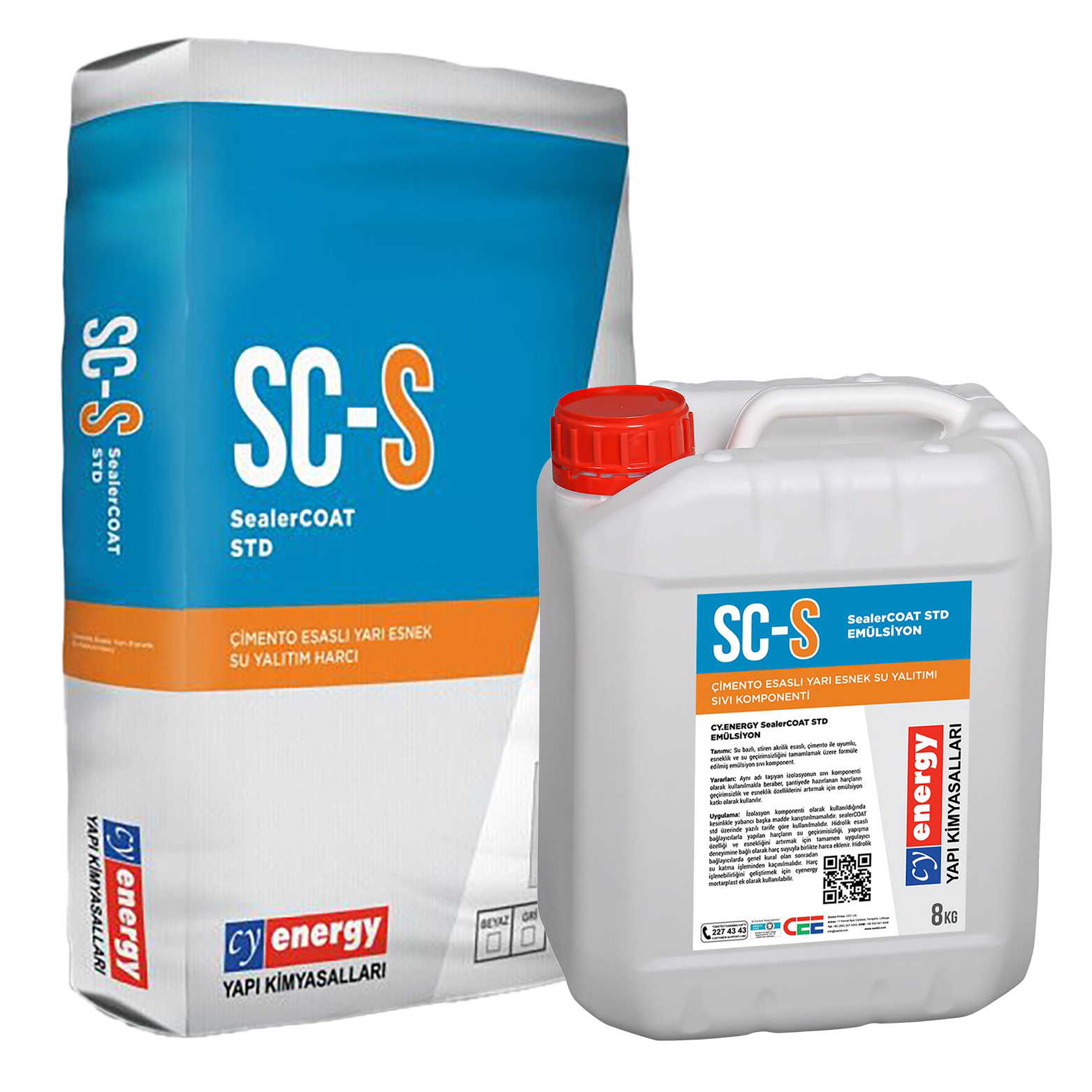 CYENERGY SEALERCOAT STD (20KG GRİ TOZ + 8KG SIVI) SET CYENERGY SEALERCOAT STD (20KG GRİ TOZ + 8KG SIVI) SET